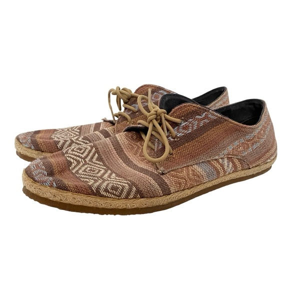 Patara Nomad Shoes Mens Size 9 Geometric Multicolor Tan Peach Beige Lace Up main image 11